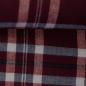 Preview: Baumwoll-Flanell Maverick, Karo, hellgrau/bordeaux